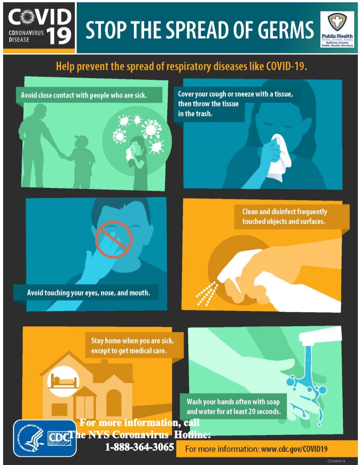 covid with hotline final english and spanish Town of Callicoon